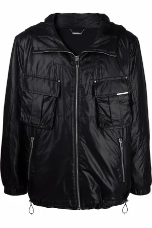 Les Hommes Multi-pocket hooded jacket