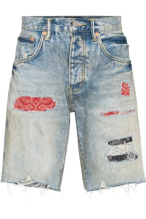 Purple Brand Distressed denim shorts
