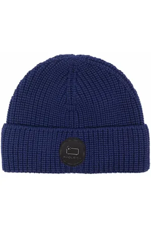 Woolrich Purl-knit logo-patch beanie