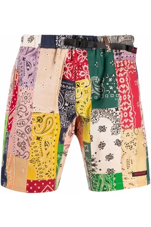 READYMADE Patchwork bandana print shorts