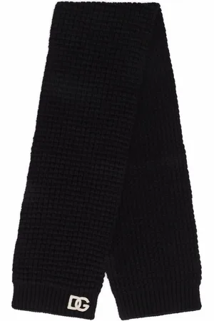 Dolce & Gabbana DG-logo knitted scarf