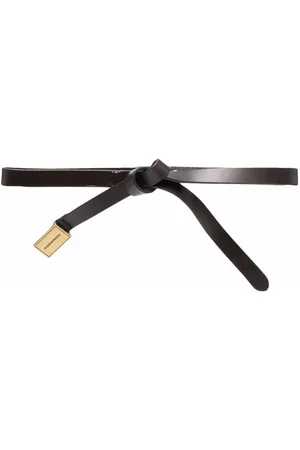 Dsquared2 Logo plaque leather belt