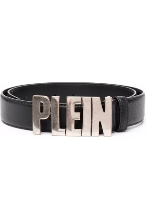 Philipp Plein Logo-plaque leather belt