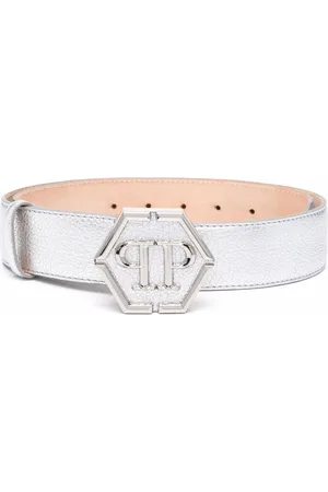 Philipp Plein Logo-plaque metallic belt