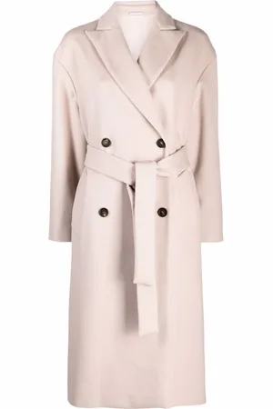 Brunello Cucinelli Double-breasted wool-cashmere blend coat