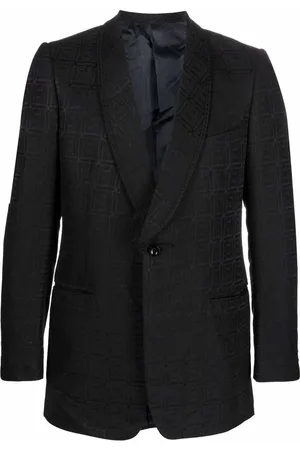 Pierre Cardin 1960s patterned jacquard single-breasted blazer