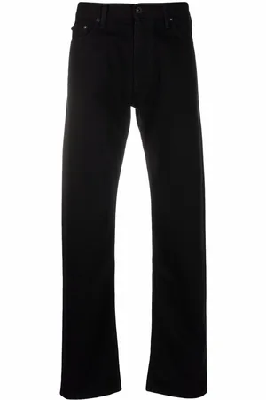 OFF-WHITE Diagonals print straight-leg jeans