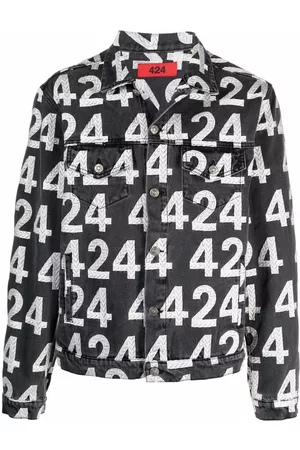 424 FAIRFAX Logo-print cotton-blend denim jacket