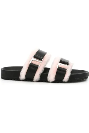 SENSO Dalley shearling-trim sandals
