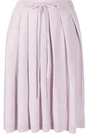 SJYP Pleated wool-blend skirt