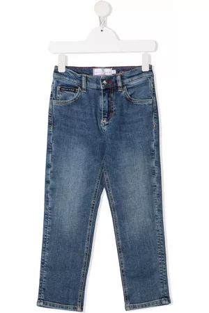 Philipp Plein Skull-embroidered jeans