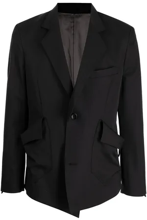 Sulvam Asymmetric gabardine blazer