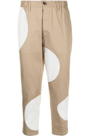 Ports V Spot-print cropped trousers