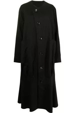 Sulvam Long wool pleat-detail coat