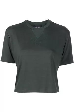Marchesa Notte Dominique cropped jersey T-shirt