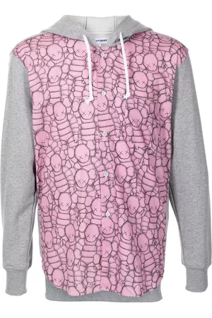 Comme des Garçons Colour-block cotton hoodie