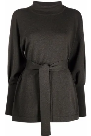 Fabiana Filippi Belted funnel-neck jumper