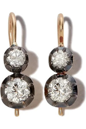 JACQUIE AICHE 14kt yellow Sophia diamond drop earrings