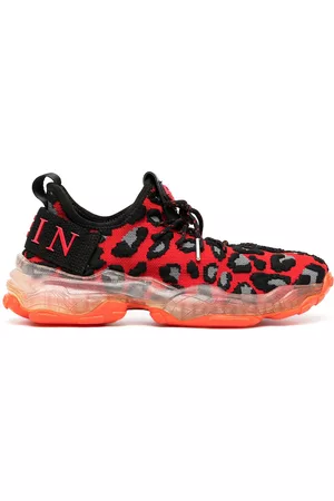 Philipp Plein Animal print knit sneakers