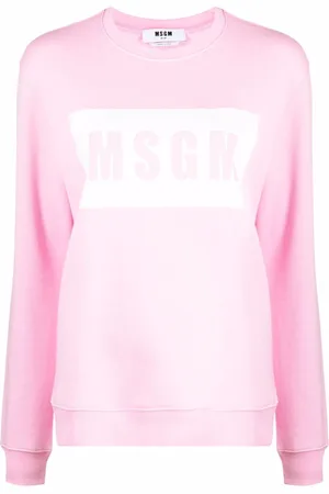 Msgm Crew neck logo-print sweatshirt