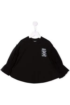 DKNY Tulle-sleeved jumper