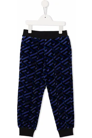 VERSACE All-over logo print sweatpants