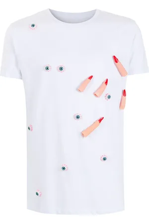 AMIR SLAMA Appliqué-detail cotton T-Shirt