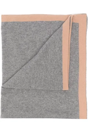 SIOLA Contrasting border cashmere blanket