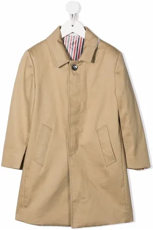 Thom Browne Bal-collar cotton overcoat