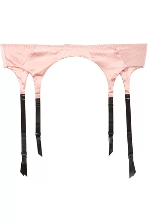 FLEUR DU MAL Satin garter belt