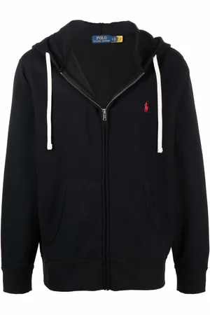 Ralph Lauren Embroidered-logo zip-up hoodie