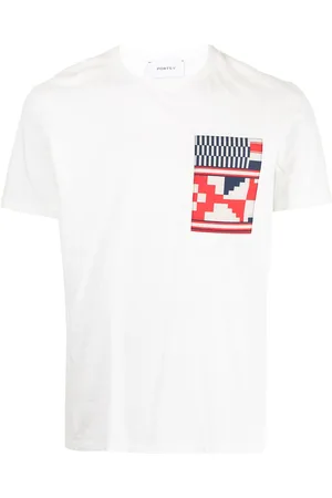 Ports V Geometric-print logo T-shirt