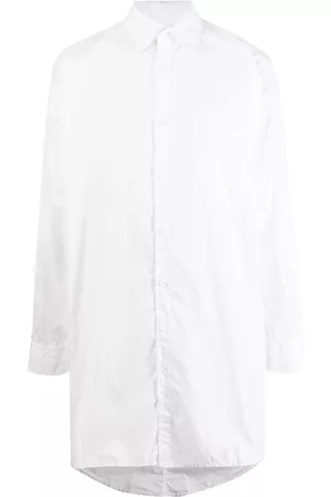 YOHJI YAMAMOTO Long-length crease-effect shirt