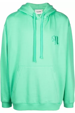 Nanushka Logo drawstring organic cotton hoodie