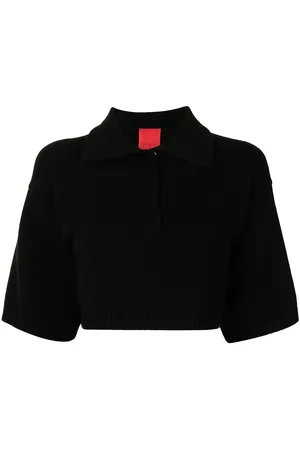 Cashmere In Love Demi cropped cashmere polo shirt