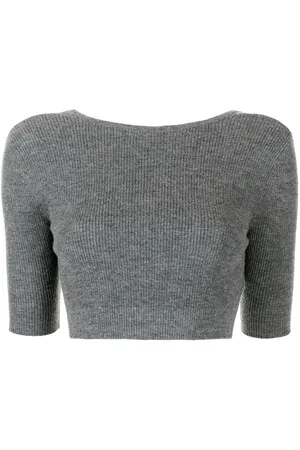 Cashmere In Love Liza open-back crop top