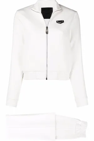 Philipp Plein Embellished-trim logo badge tracksuit