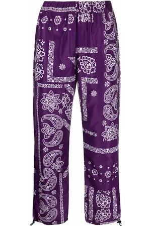 Palm Angels Bandana-print logo trousers