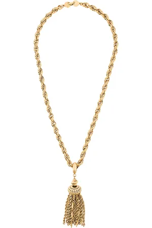 Monet 1970s tassel pendant necklace