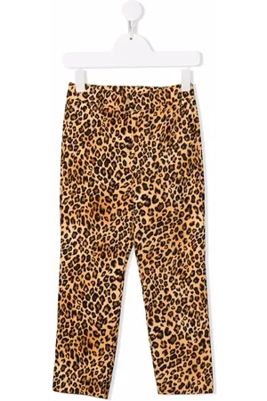 CAROLINE BOSMANS Animal-print straight-leg trousers