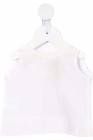 LA STUPENDERIA Embroidered sleeveless top