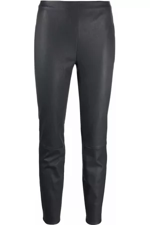 LORENA ANTONIAZZI High-waisted leather leggings