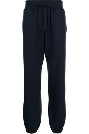 UNDERCOVER Logo-embroidered drawstring cotton track pants