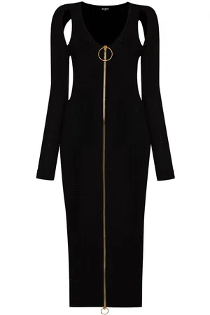 Balmain Cut-out detail fitted dress