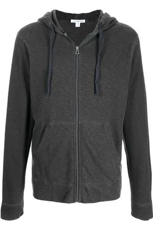 James Perse Zipped-up fleece hoodie
