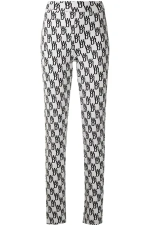 We11 Done Logo pattern knitted leggings