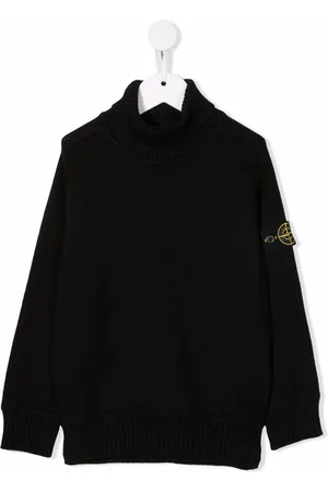 Stone Island Logo roll-neck jumper
