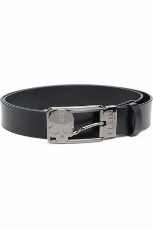 Philipp Plein Buckle-fastening leather belt