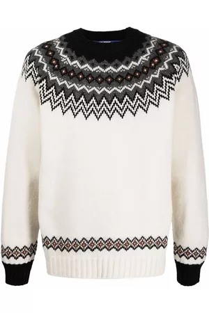 JUNYA WATANABE Fair isle intarsia-knit wool jumper