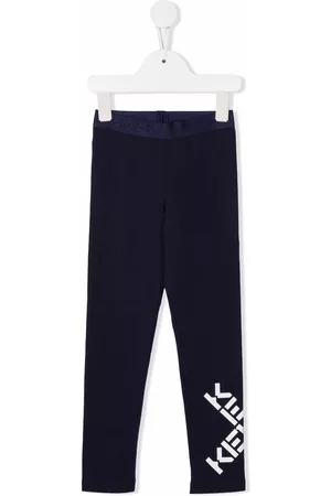 Kenzo Logo-print stretch-cotton leggings